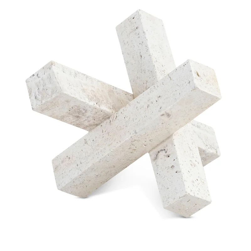 Stix - Travertine Decorative Object - Natural