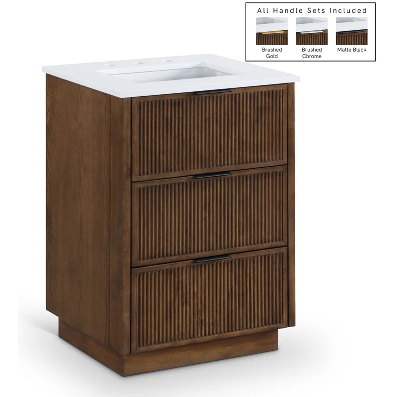 Willard - Engineered Stone And Solid Wood Bathroom Vanity