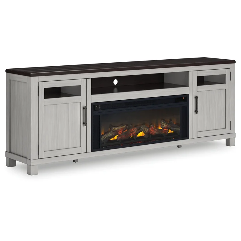 Darborn 88" TV Stand with Electric Fireplace