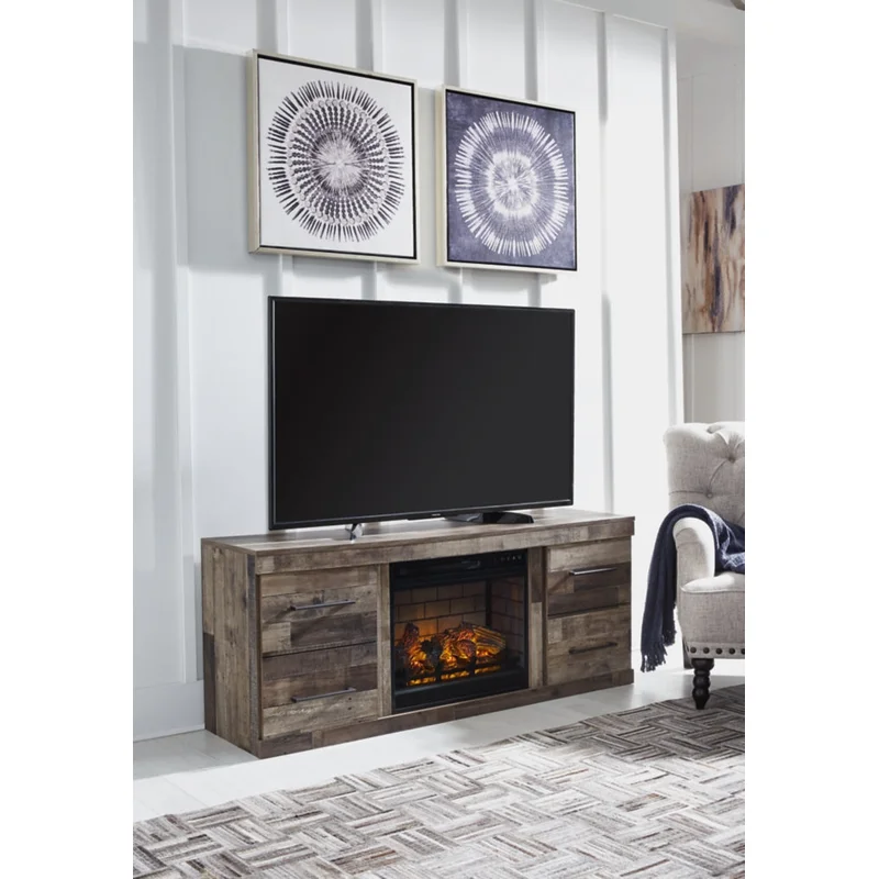 Derekson TV Stand with Electric Fireplace