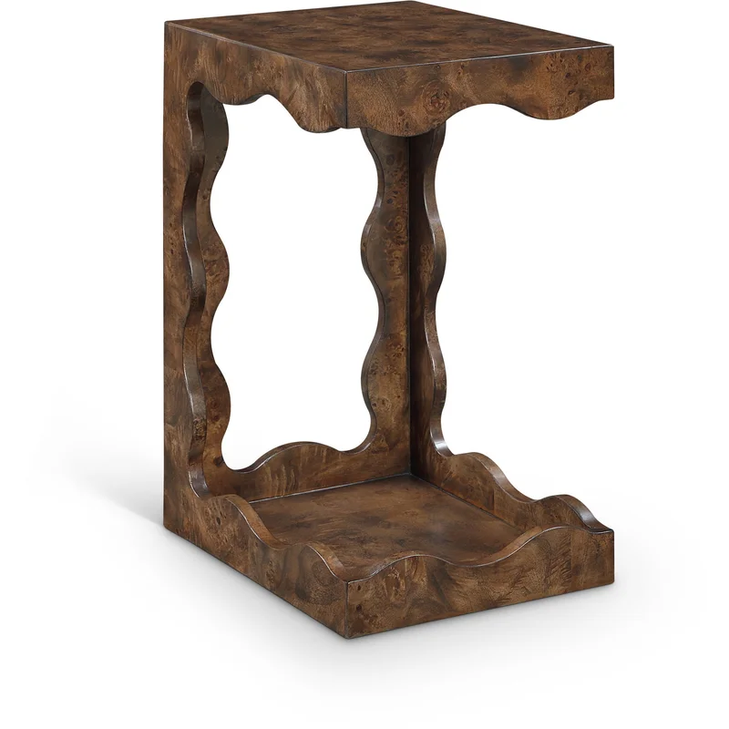 Vassa - Burl Veneer End Table