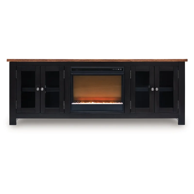 Wildenauer 76" TV Stand with Electric Fireplace