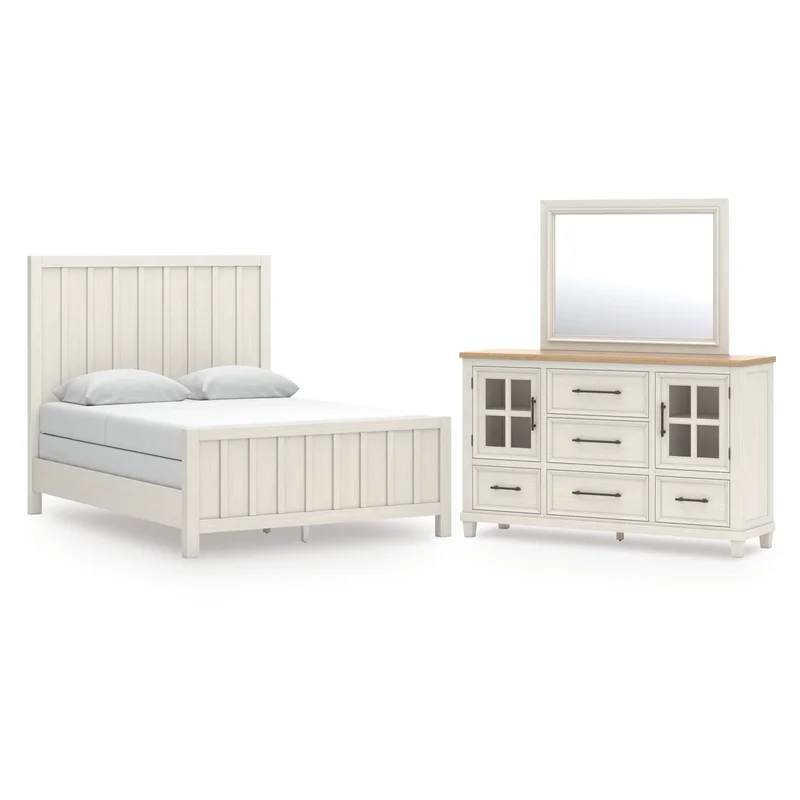 Shaybrock Queen Panel Bed Dresser and Mirror