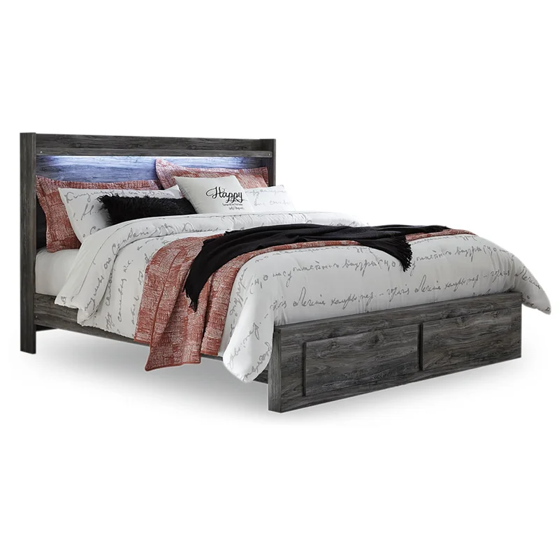 Baystorm King Panel Bed with 2 Storage Drawers