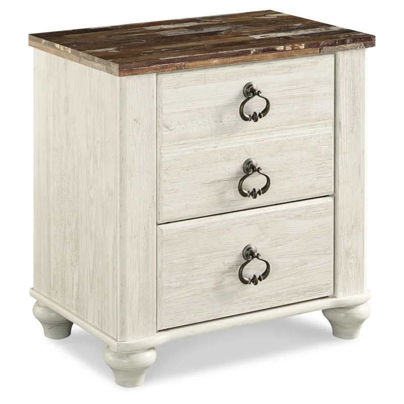 Willowton Two Drawer Night Stand