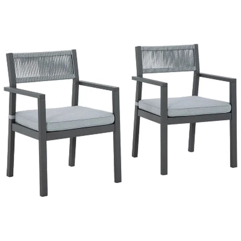 Eden Town Arm Chair with Cushion (Set of 2)