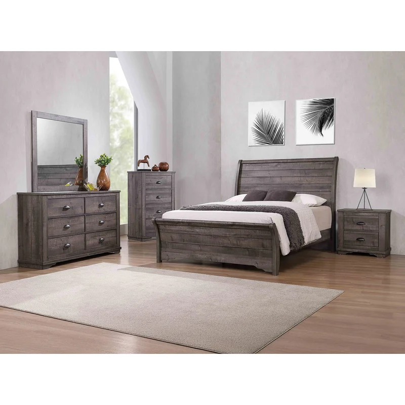 Coralee Dresser Mirror Grey
