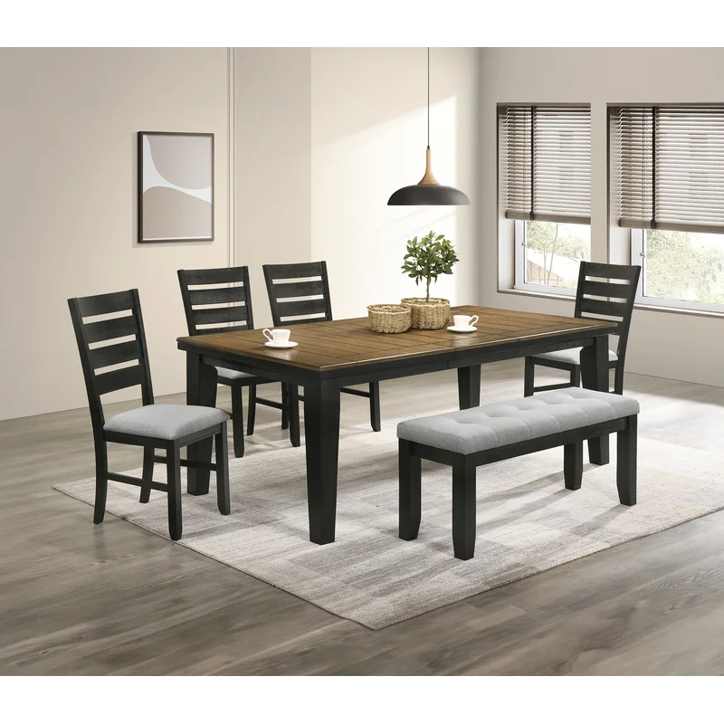 Bardstown Dining Table Wheat Charcoal