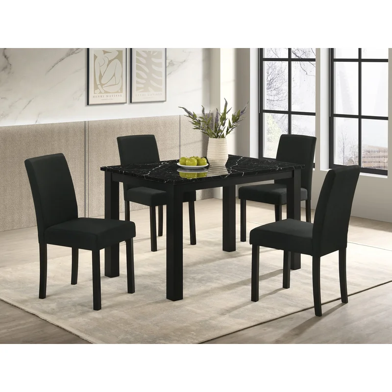 Resia Dining Table-Black
