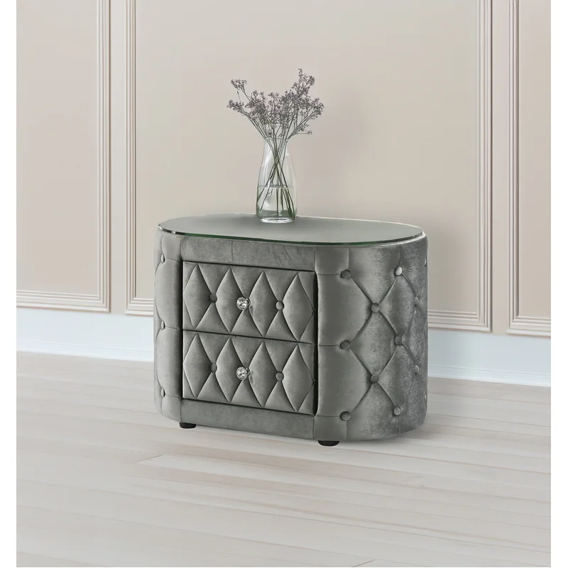 Voltare Night Stand Grey