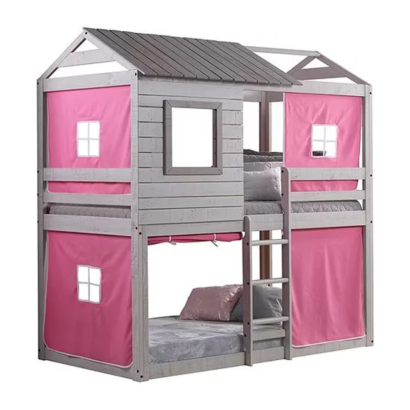 Deer Blind Pink Tent Fabric