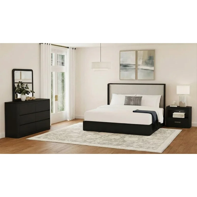 Rosalie Queen Upholstered 4-Piece Bedroom Set