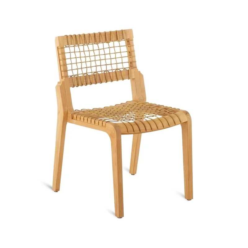 Reinhard Stackable Teak Outdoor Dining Chair