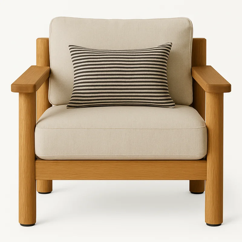Worthington Teak Indoor Outdoor Club Chair