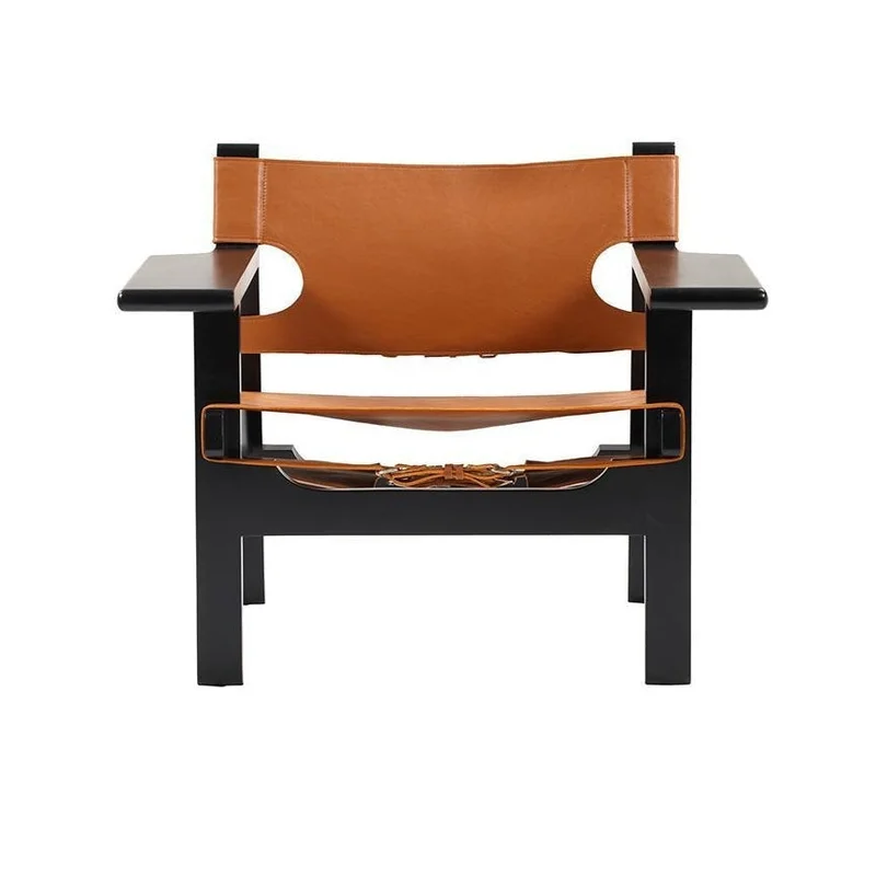 Barcelona Lounge Chair in Mahogany Black