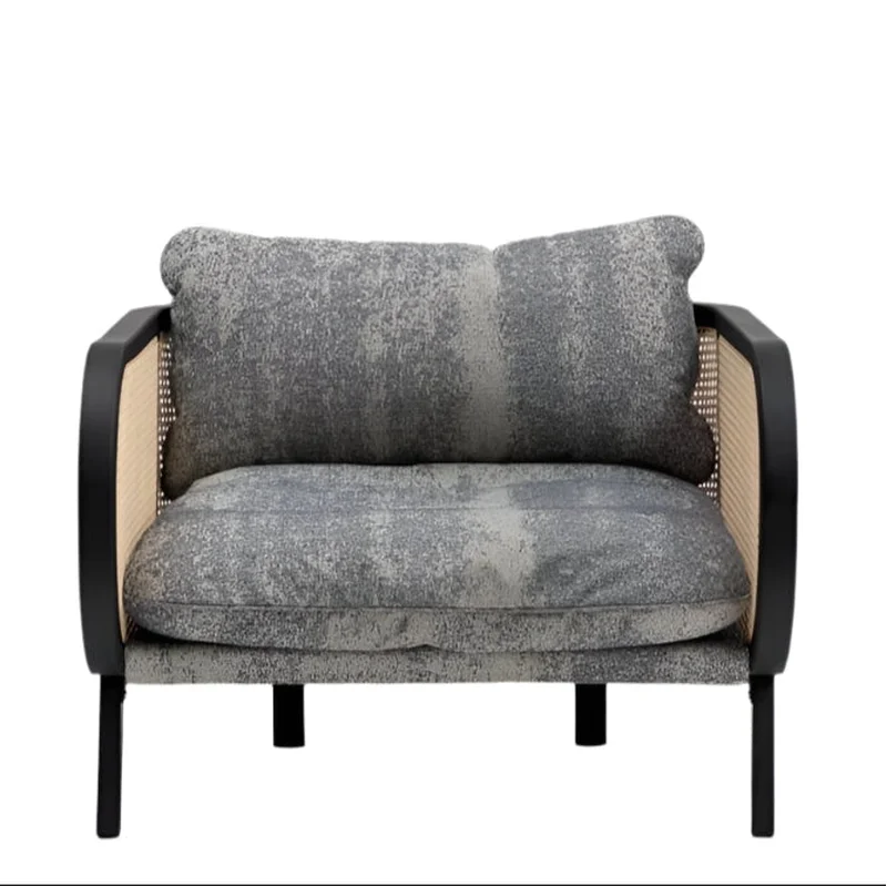 Cane Cinema Chair in Mahogany Black