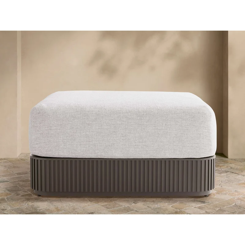 Beaumont Outdoor Aluminum Ottoman