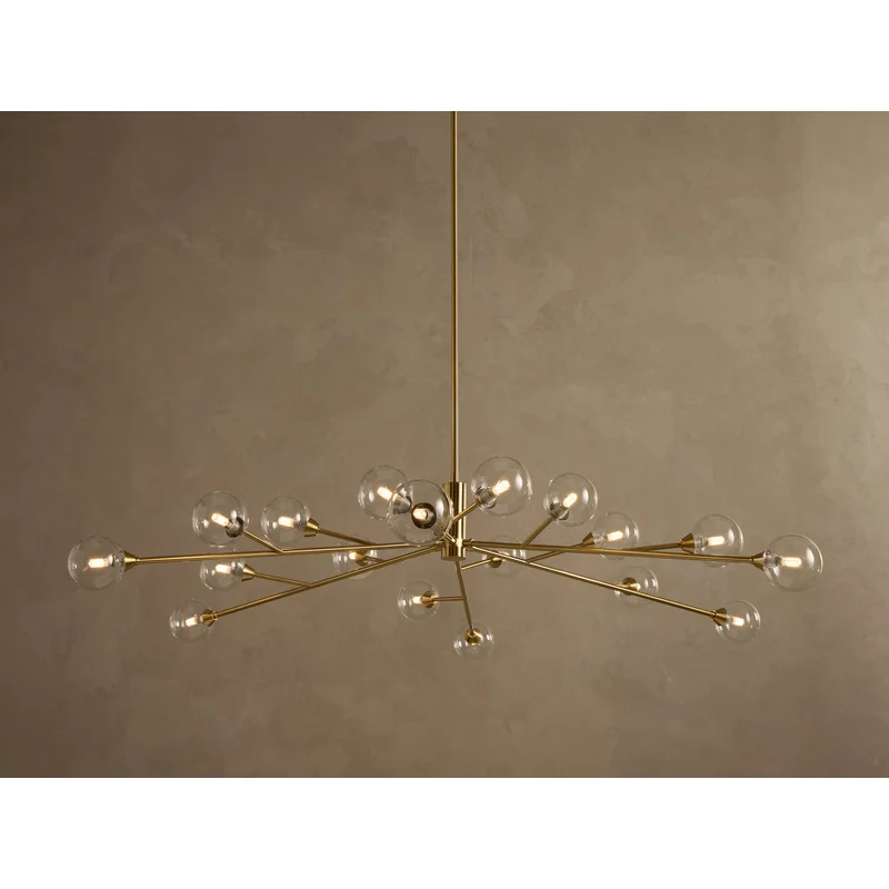 59" Apollo Round Chandelier in Brass