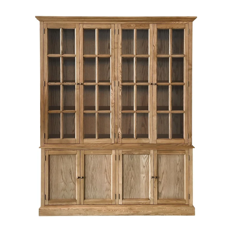Early Bird Pre-order: Extra $1000 OFF - Hamptons Coastal Bookcase and Buffet Cupboard