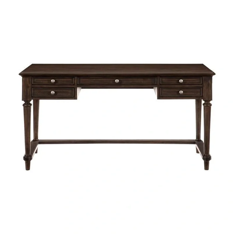Cardano Writing Desk w/ 3 Working Drawers in Charcoal 1689-16