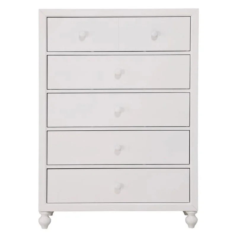 Wellsummer 5 Drawer Chest in White 1803W-9