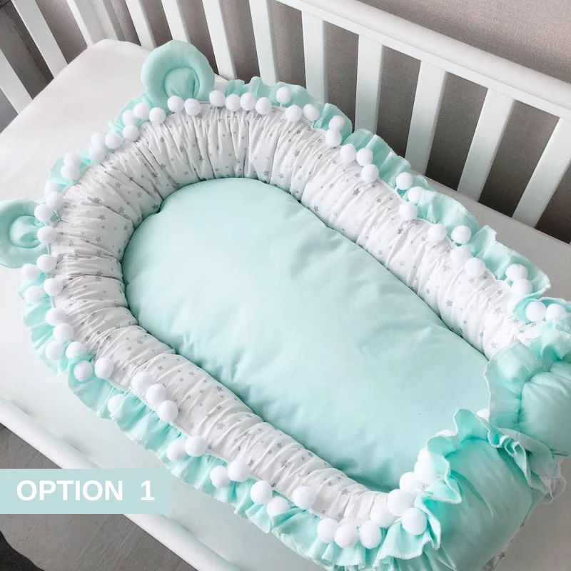Baby nest "Mint bear"