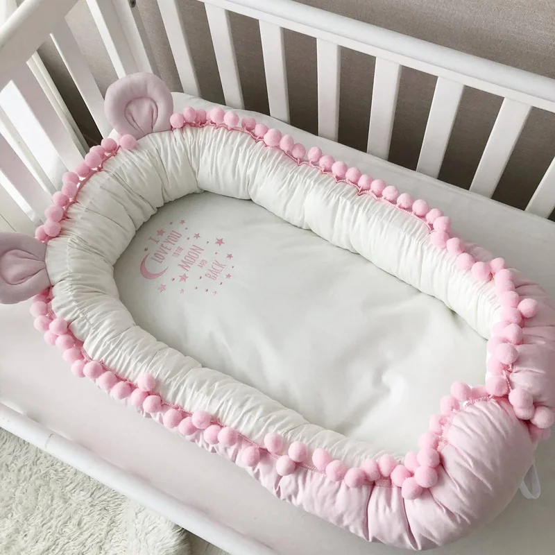 Baby nest "Pink bear"