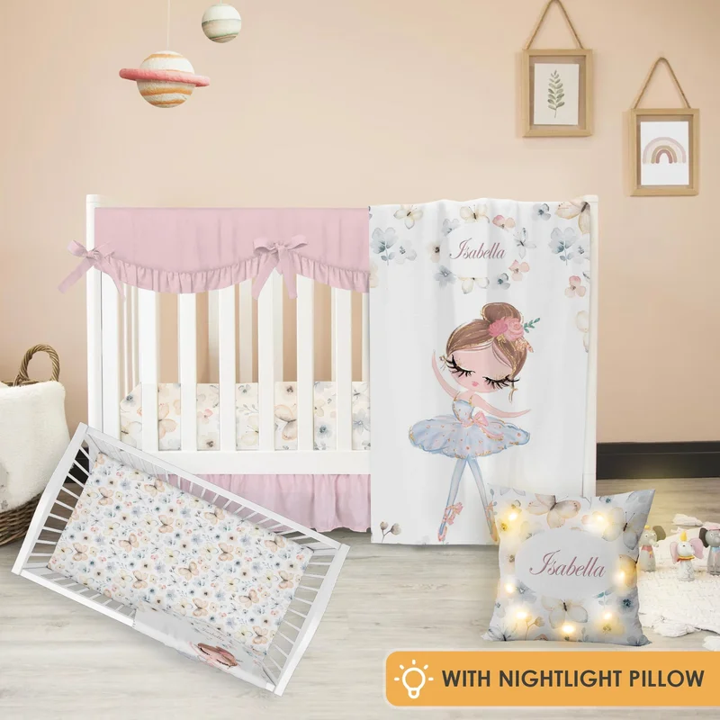 Crib set "Ballerina light"