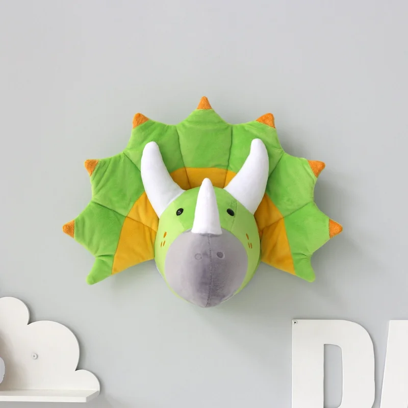 Dinosaur Head Wall Mount Decor For Kids Room Dino Wall Hanging Nursery Decor