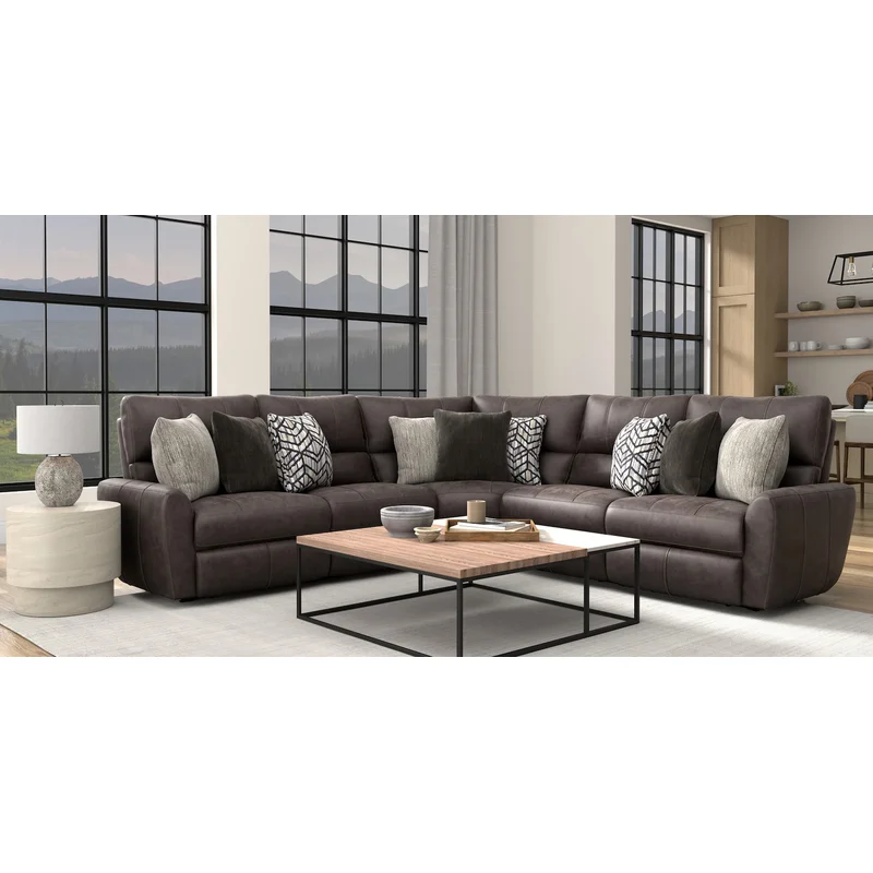 6428 Royster Chocolate Power Sectional