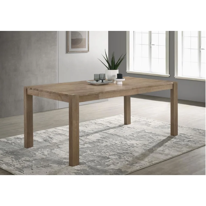 Scottsdale 71-inch Solid Wood Dining Table Washed Brown