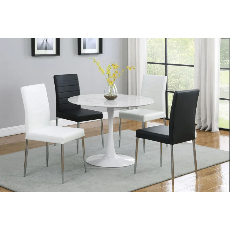 Arkell 40-Inch Round Pedestal Dining Table White