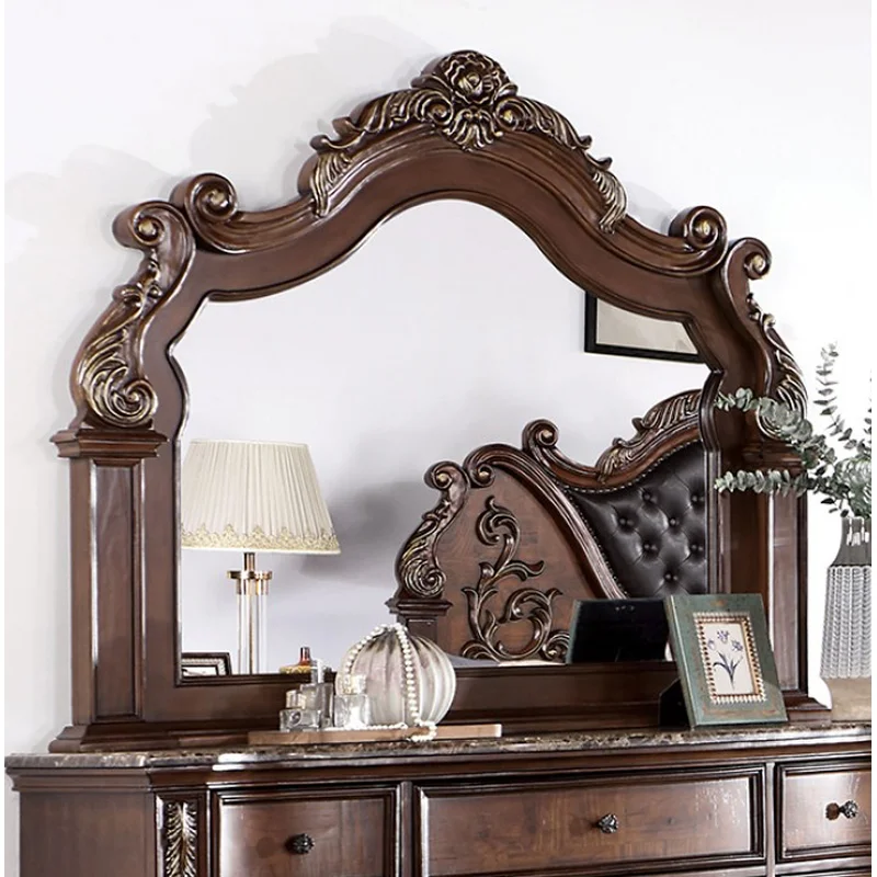 Esparanza Traditional Dresser Mirror - Brown Cherry
