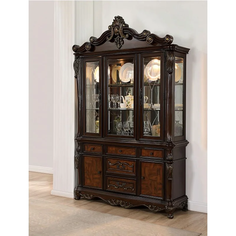 Manzanita Traditional Hutch & Buffet - Dark Cherry