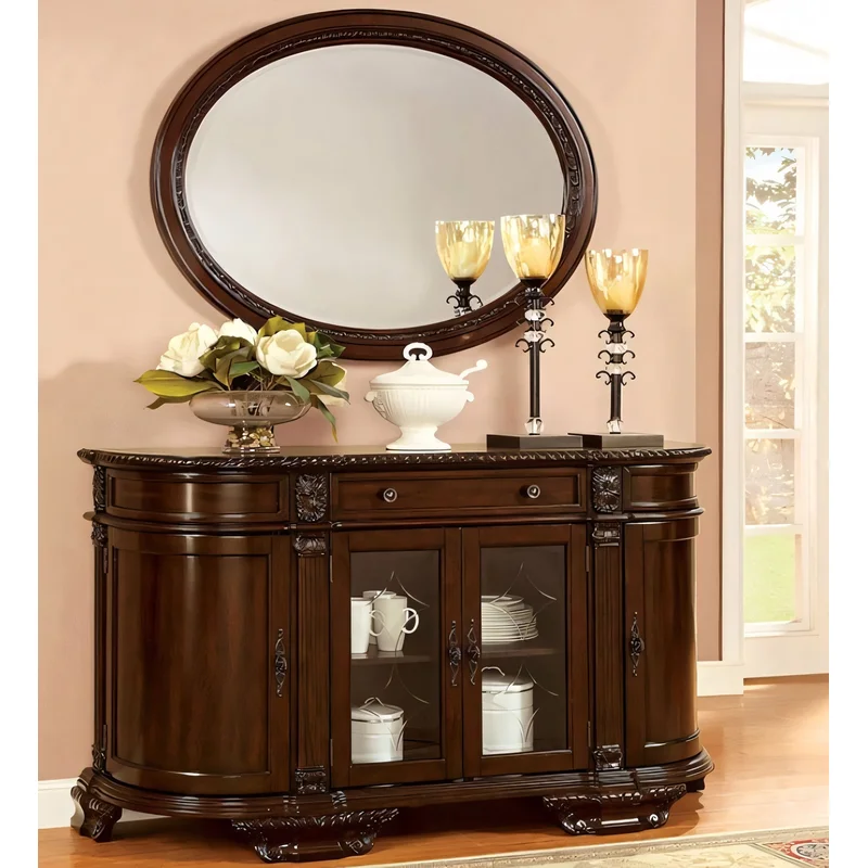 Bellagio Traditional Dining Server in Brown Cherry