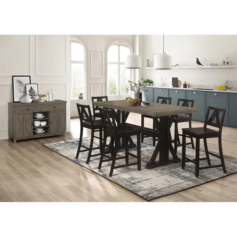Bairn Modern Farmhouse Counter Height Dining Set