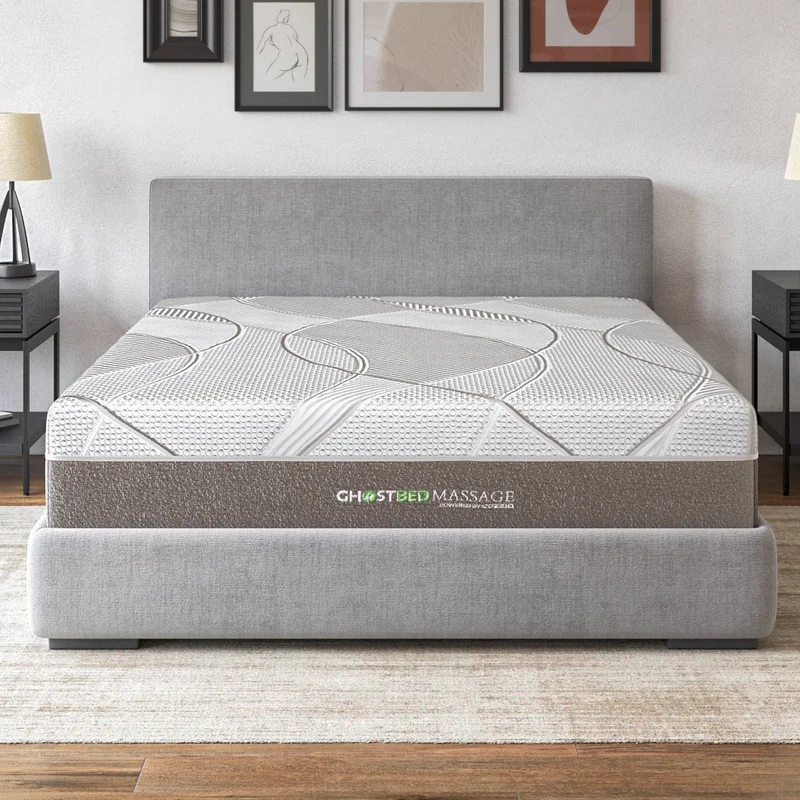 Ghostbed Massage Mattress 12" Profile - Queen - White