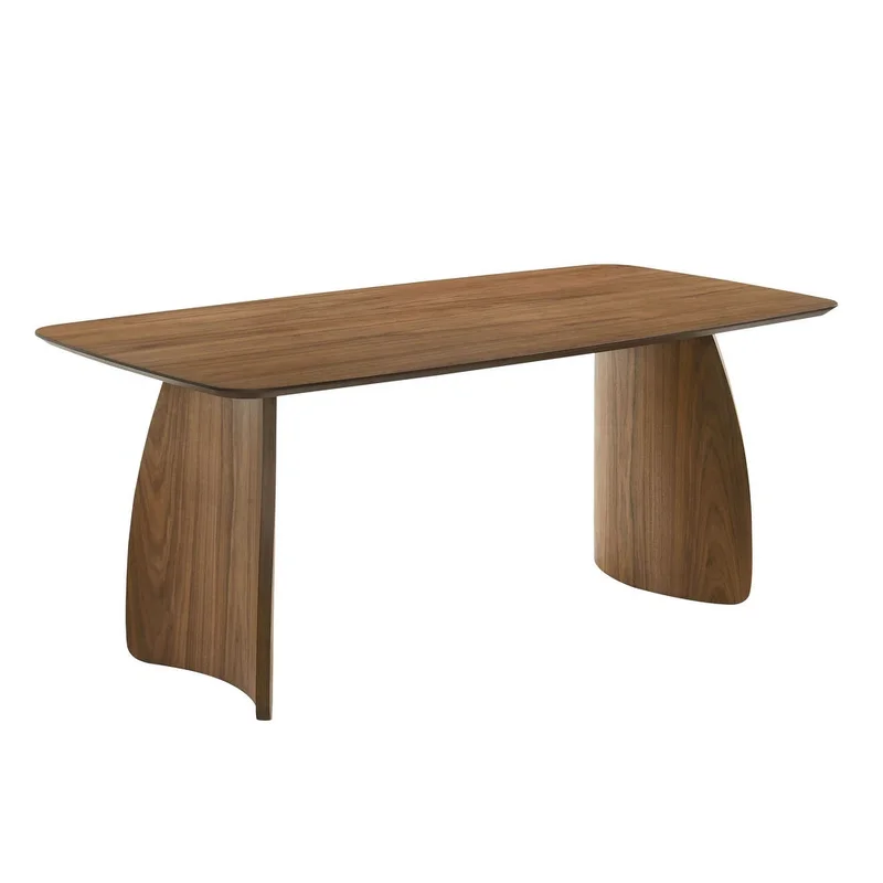 Alnwick Mid-Century Modern Dining Table Walnut