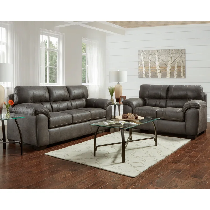 5603 Sequoia Contemporary Upholstered Sofa - Ash