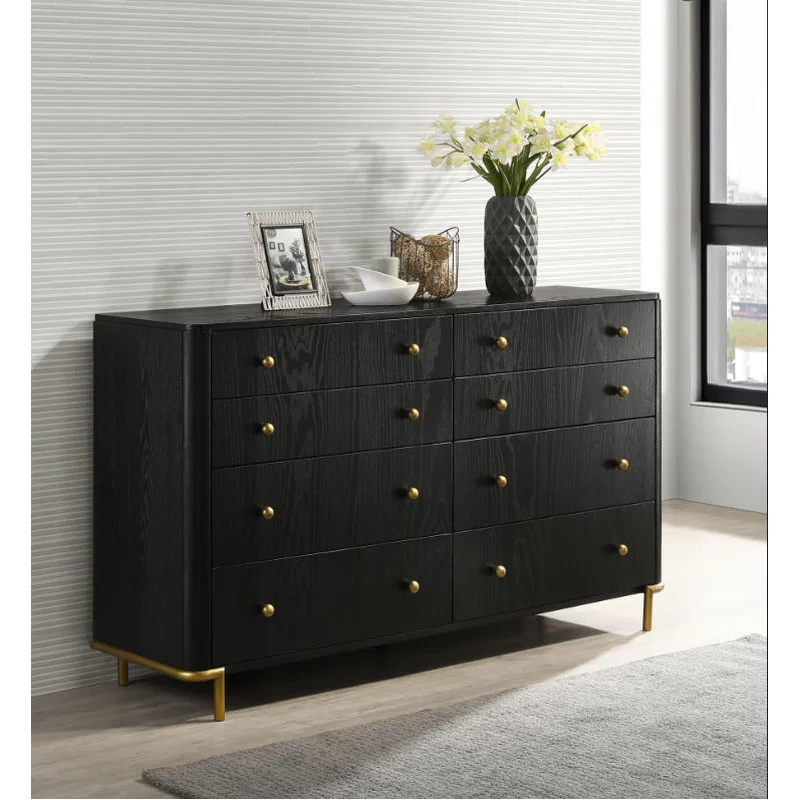 Arini 8-drawer Dresser Black