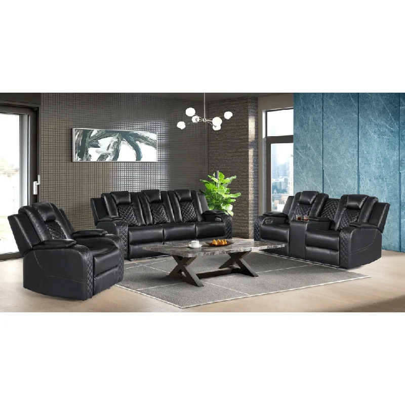 Carlo Power Living Room Collection with LED Lights