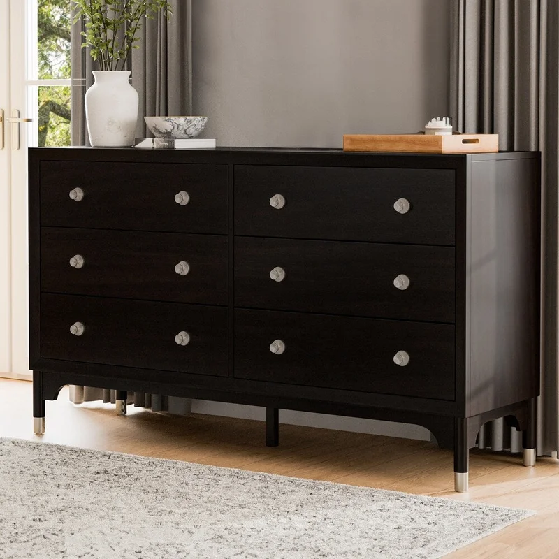 Torrance Mid-Century Modern Dresser Black