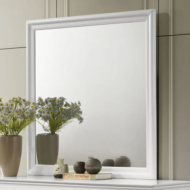 Trinity Louis Philippe Dresser Mirror White Finish