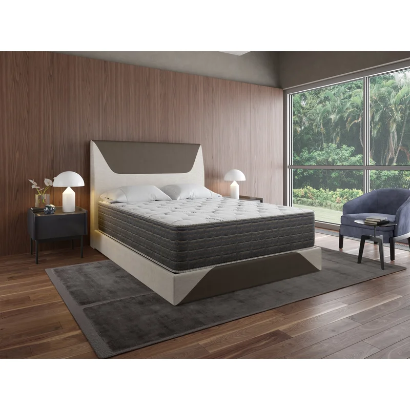 13.5" Dreamflex Two Sided Plush California King Mattress - White+gray