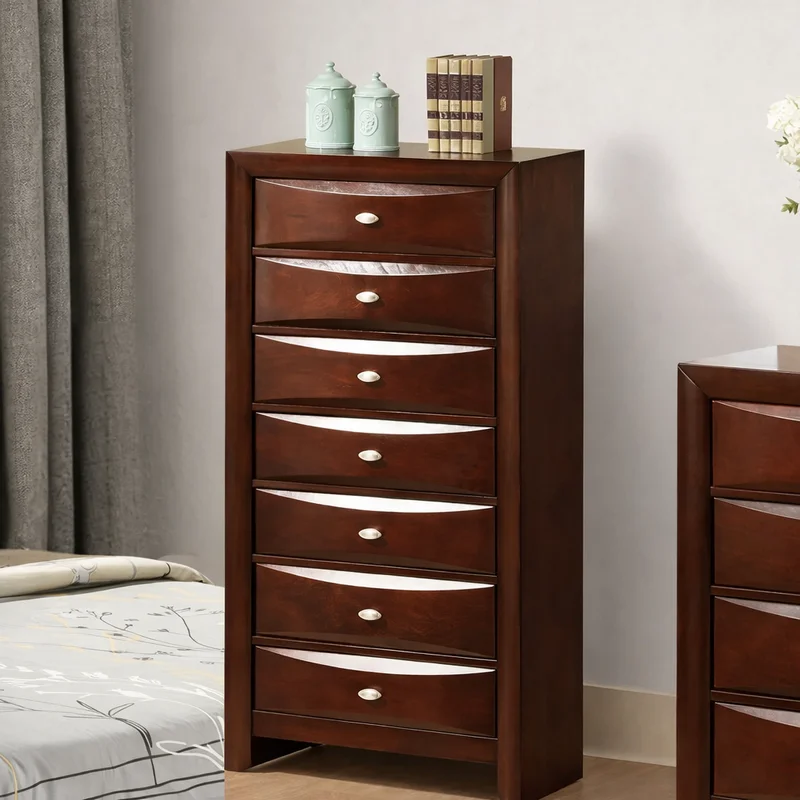 Zosimo Transitional Bedroom Chest - Cherry