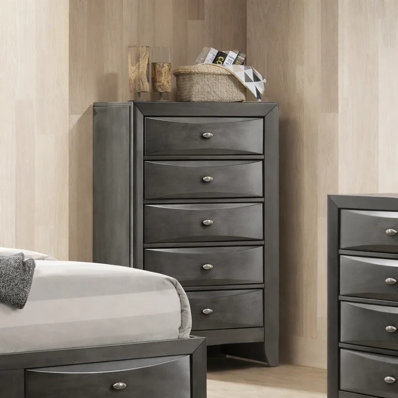 Zosimo Transitional Bedroom Chest - Gray