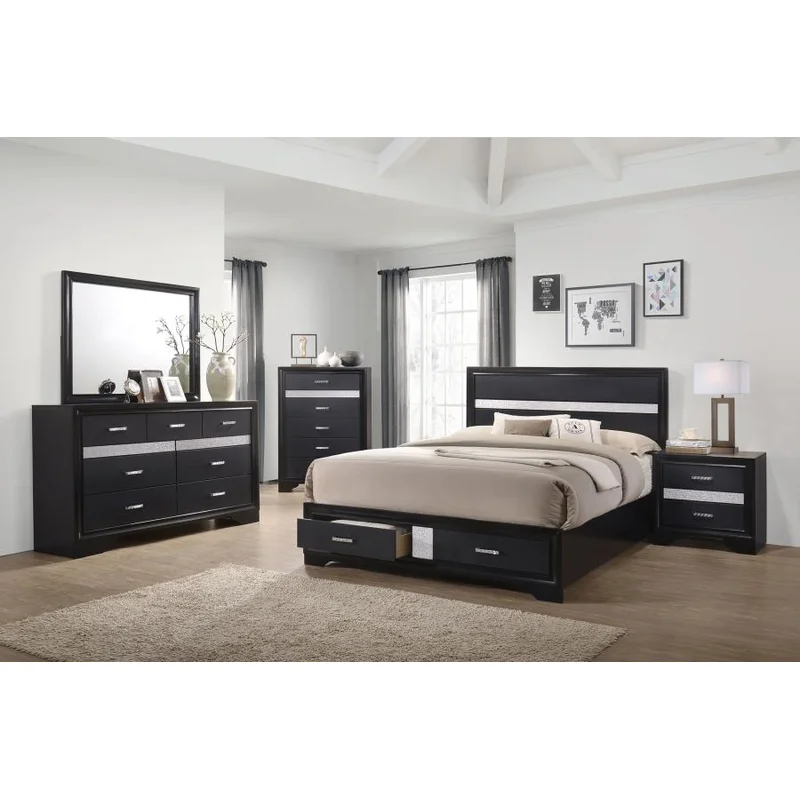 Miranda 5-piece Queen Bedroom Set Black