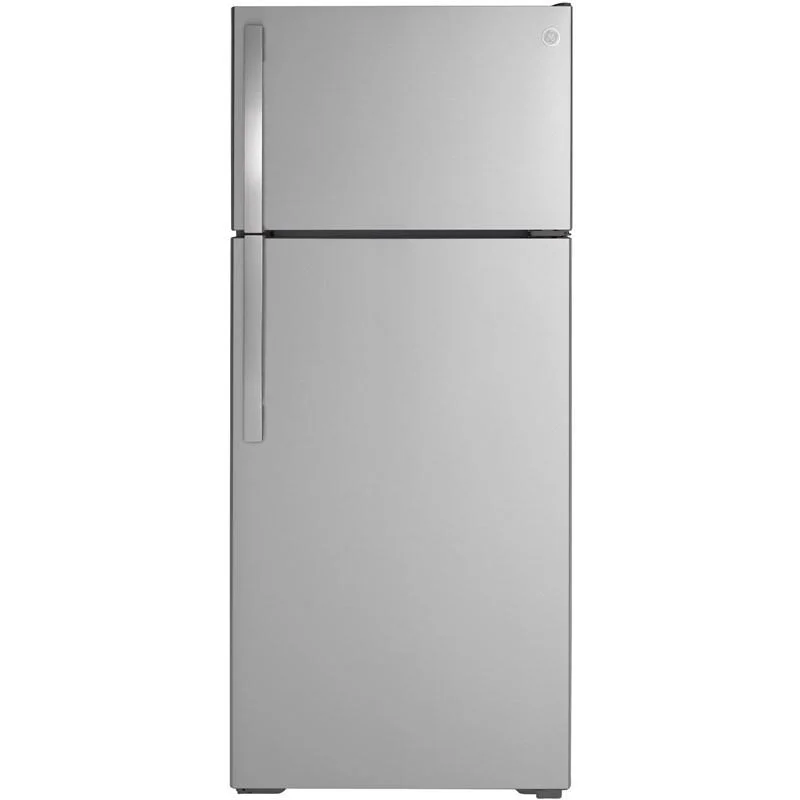 28-inch 17.5 cu. ft. Top Freezer Refrigerator with Icemaker (GIE18GSNRSS)