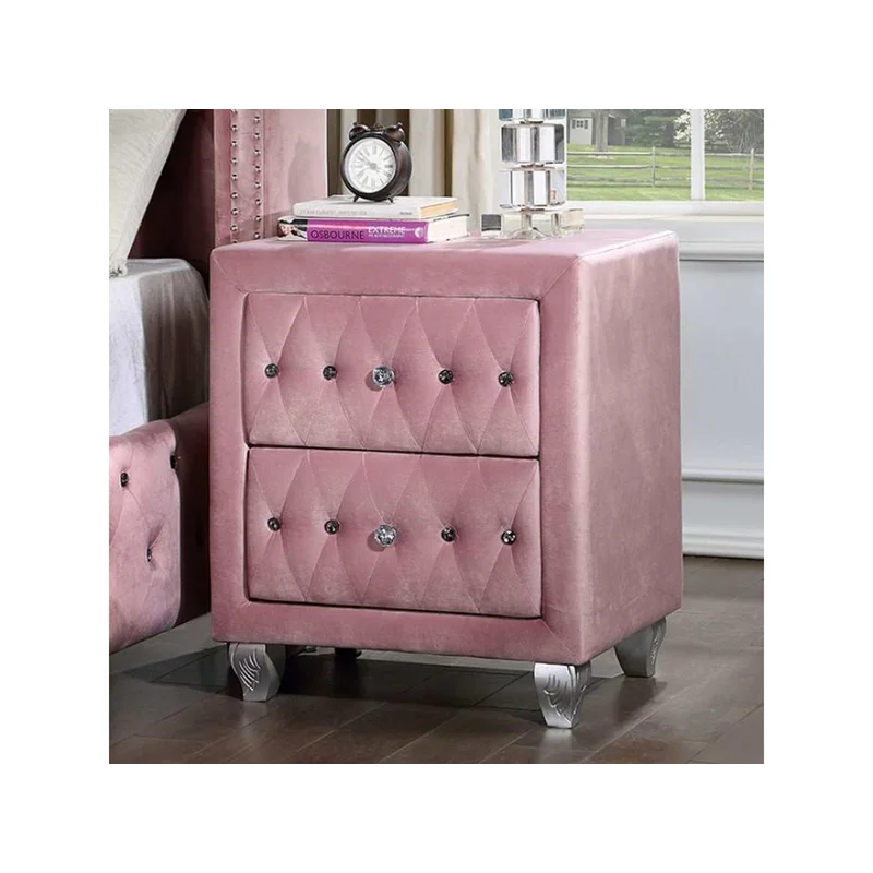 Zohar Pink Nightstand