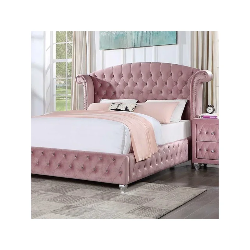 Zohar Pink Queen Bed